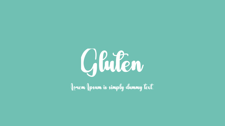 Gluten Font