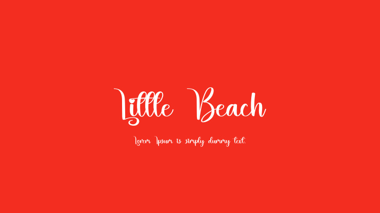 Little Beach Font