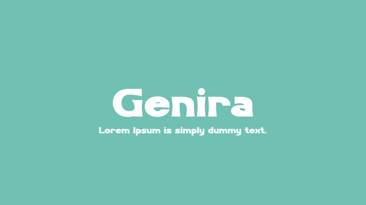 Genira Font