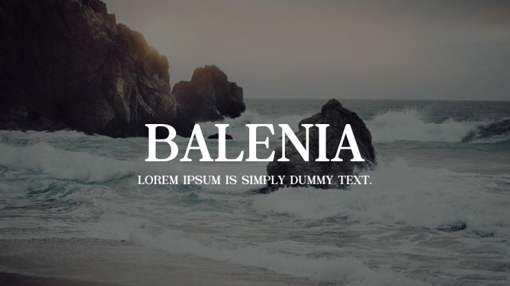 Balenia Font
