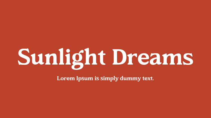Sunlight Dreams Font
