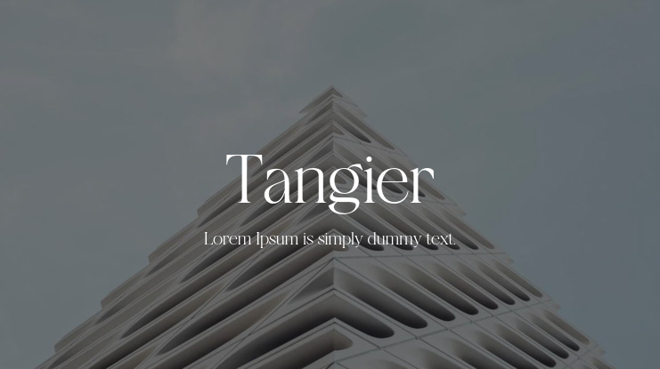 Tangier Font Family
