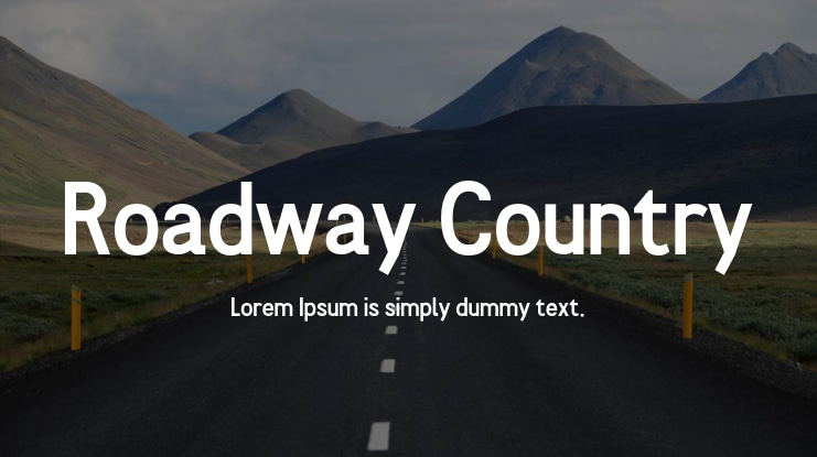 Roadway Country Font Family