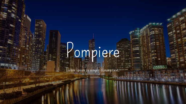 Pompiere Font Family