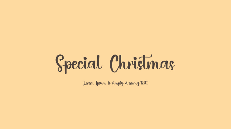 Special Christmas Font
