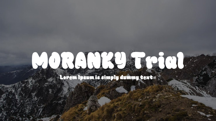 MORANKY Trial Font Family