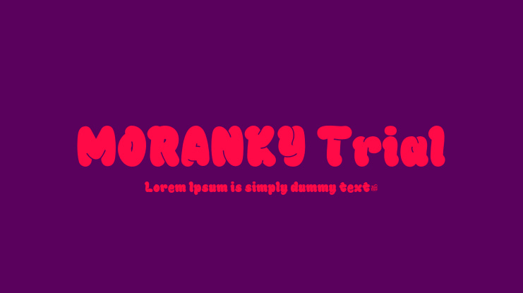 MORANKY Trial Font Family