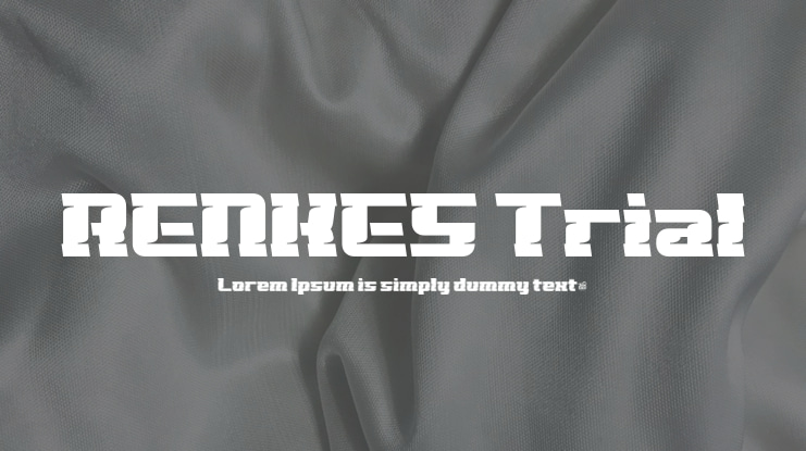 RENKES Trial Font
