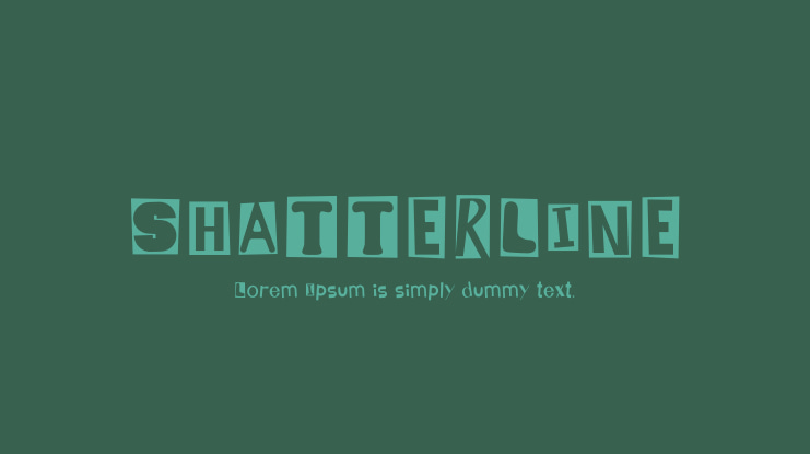 SHATTERLINE Font