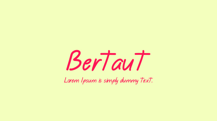 Bertaut Font