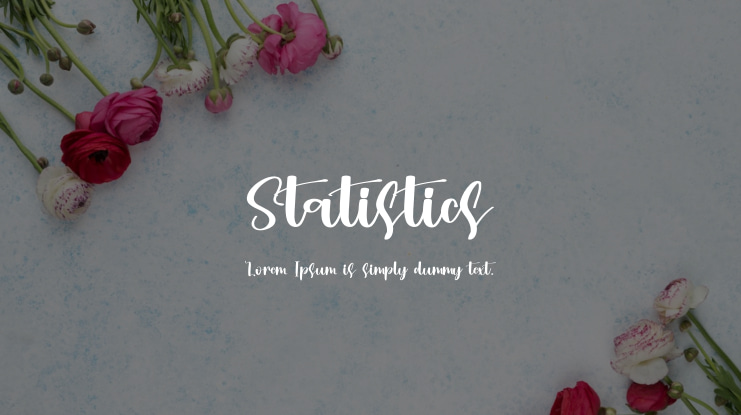 Statistics Font