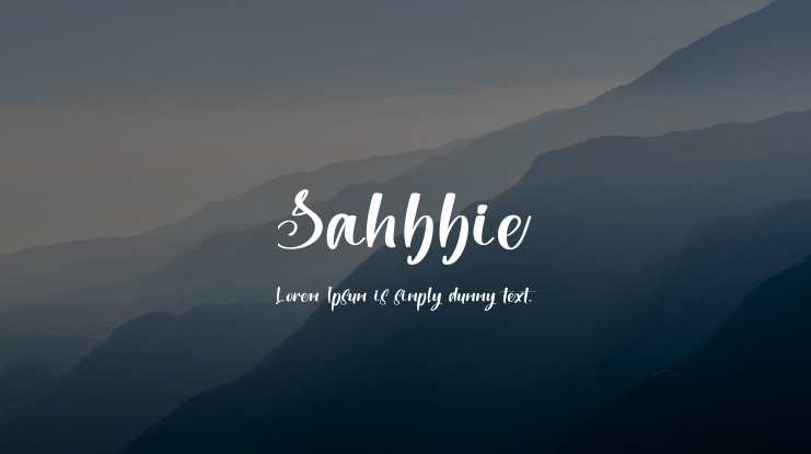 Sahbbie Font