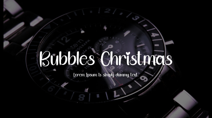 Bubbles Christmas Font