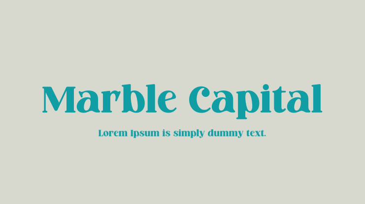 Marble Capital Font