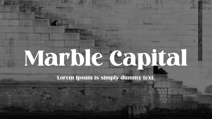 Marble Capital Font