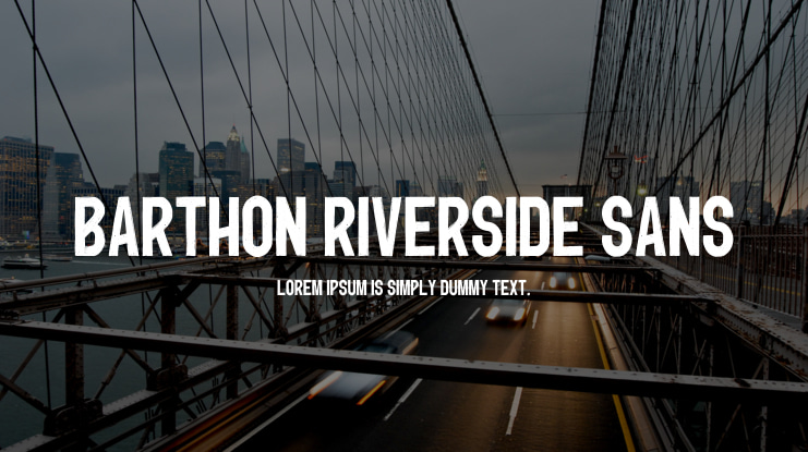 Barthon Riverside sans Font Family