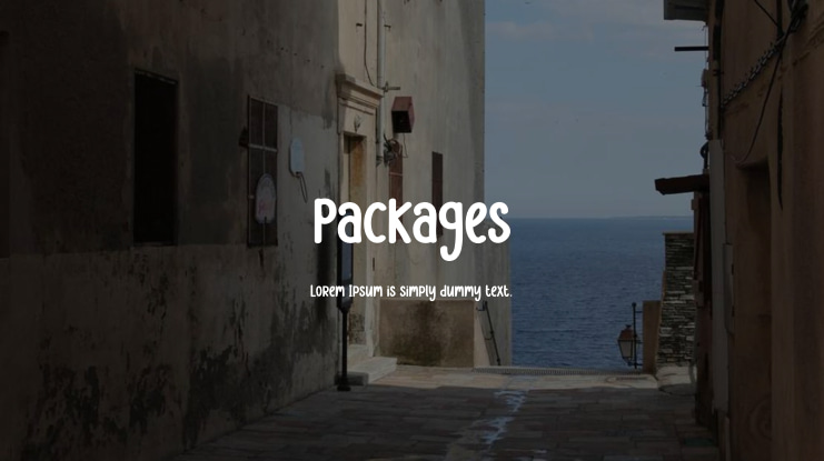 Packages Font