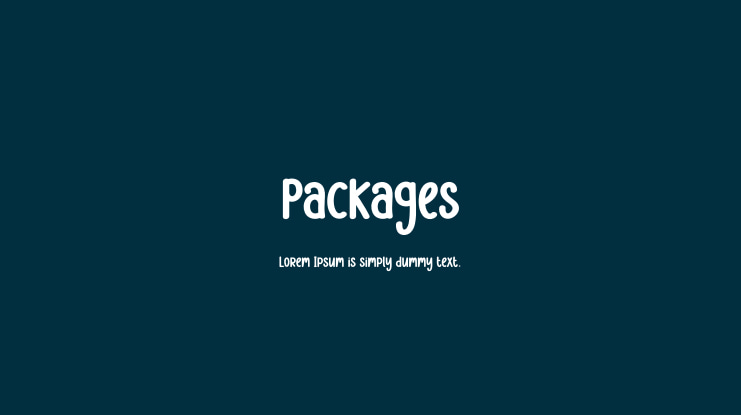 Packages Font