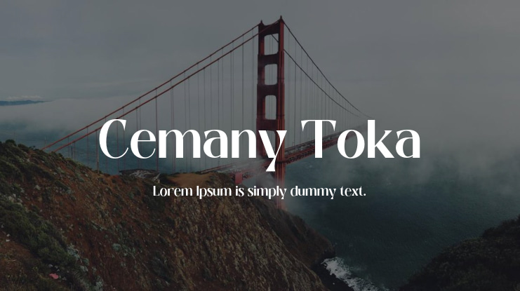 Cemany Toka Font