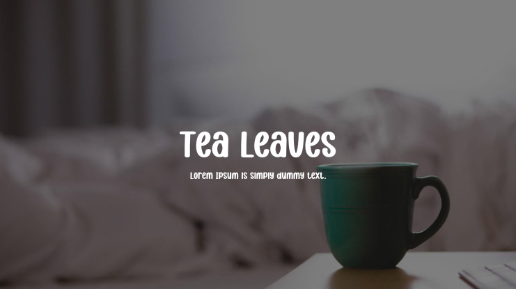Tea Leaves Font