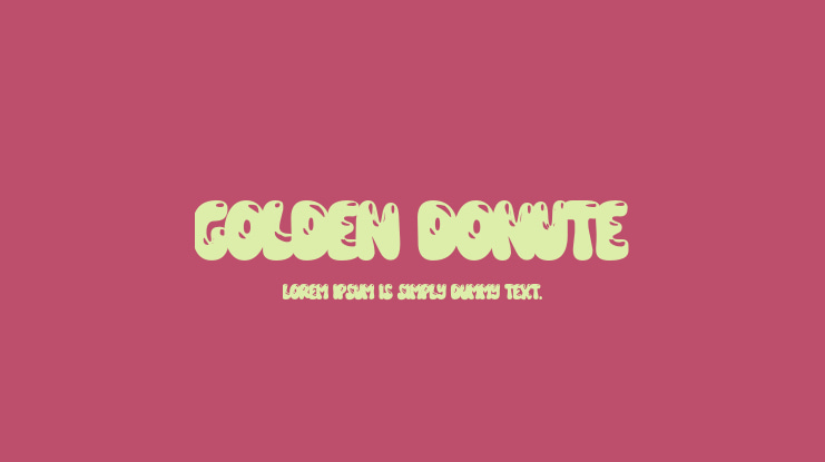 Golden Donute Font