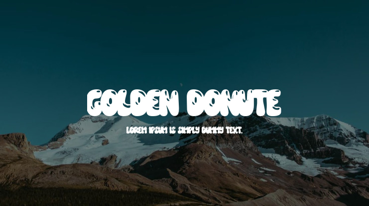 Golden Donute Font