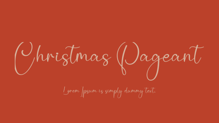 Christmas Pageant Font