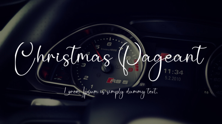 Christmas Pageant Font