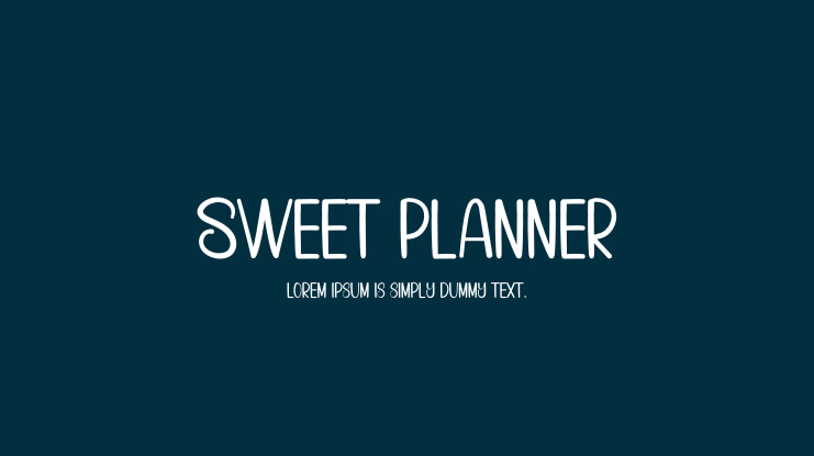 Sweet Planner Font