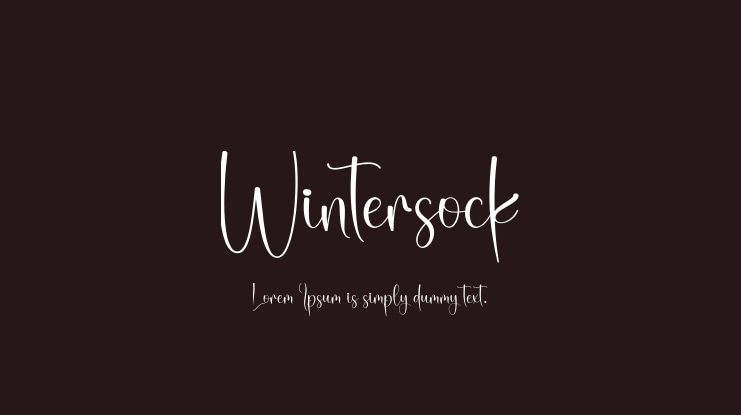 Wintersock Font
