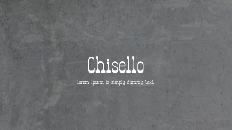 Chisello Font