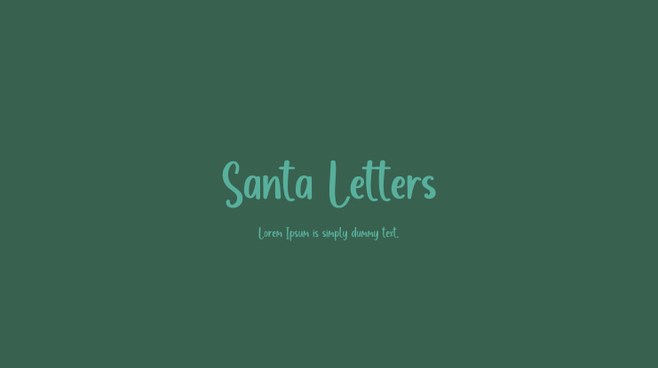 Santa Letters Font
