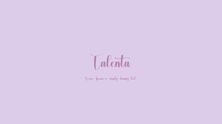 Talenta Font