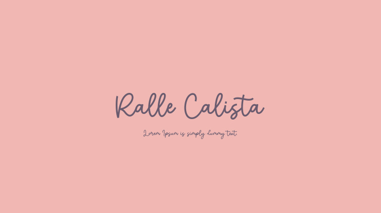 Ralle Calista Font