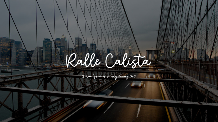 Ralle Calista Font