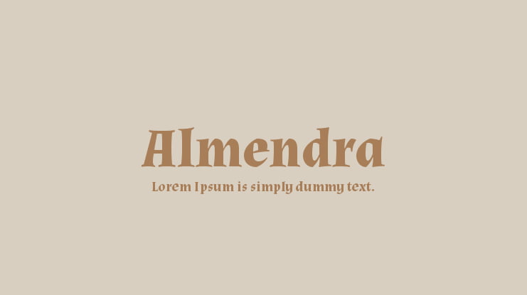 Almendra Font Family