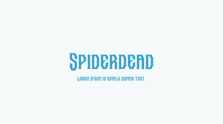 Spiderdead Font