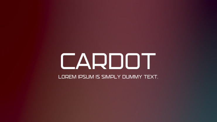 CARDOT Font Family