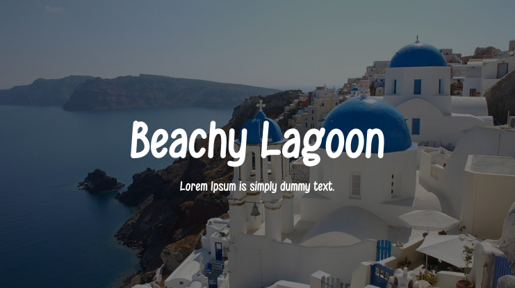 Beachy Lagoon Font