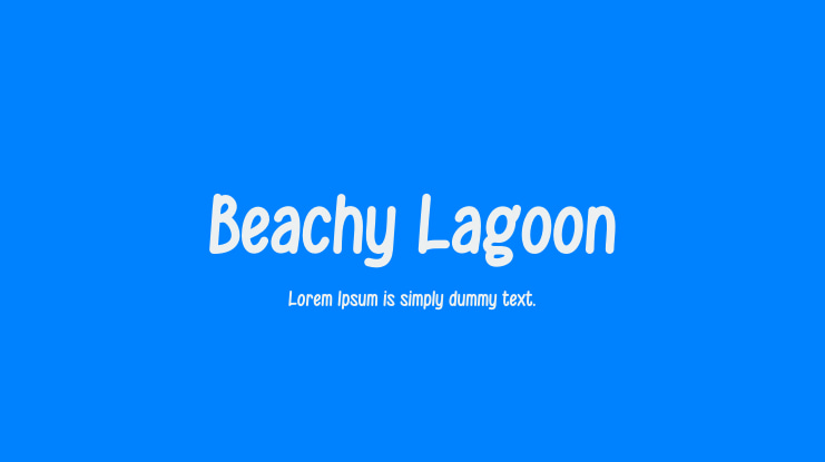 Beachy Lagoon Font