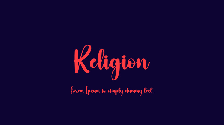Religion Font