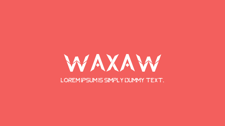 Waxaw Font