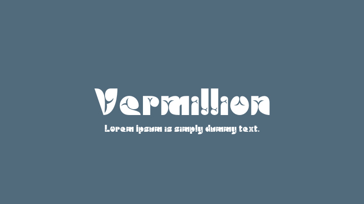 Vermillion Font