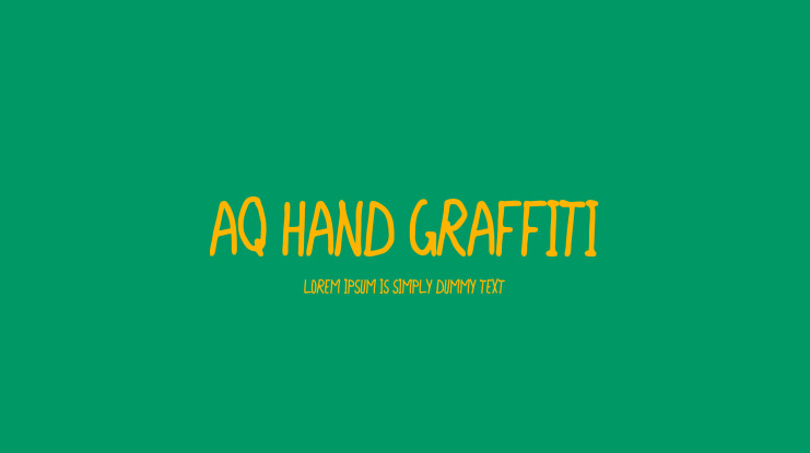AQ Hand Graffiti Font Family