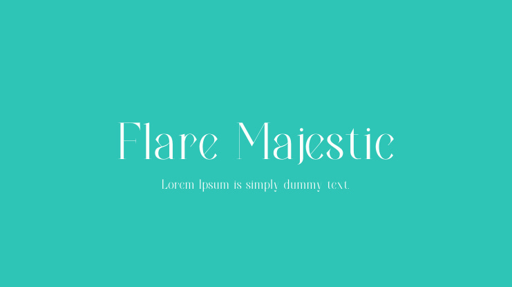 Flare Majestic Font Family