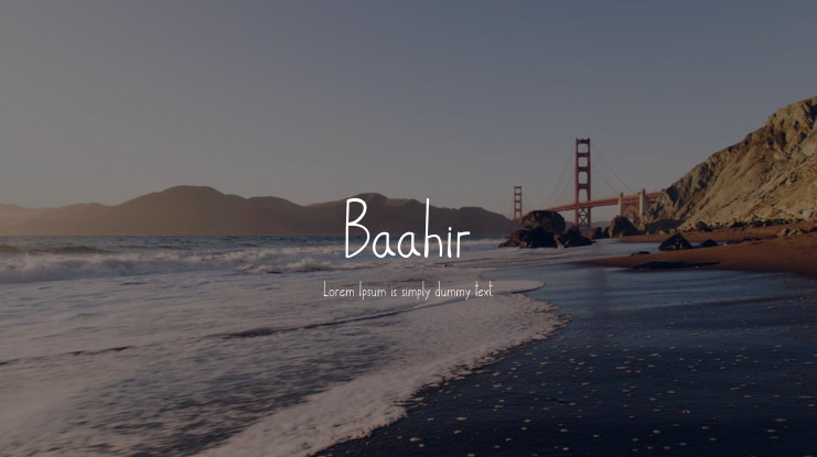 Baahir Font