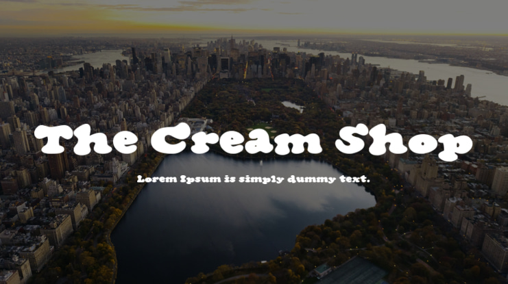 The Cream Shop Font