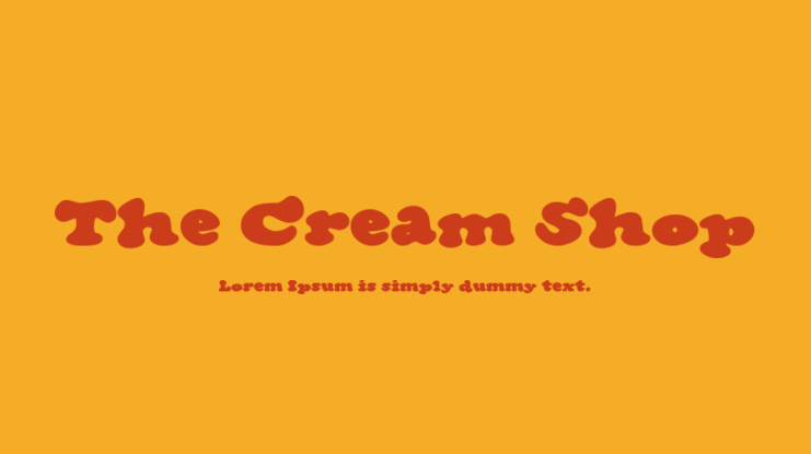 The Cream Shop Font