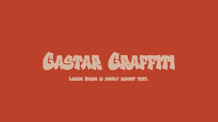 Gastar Graffiti Font Family