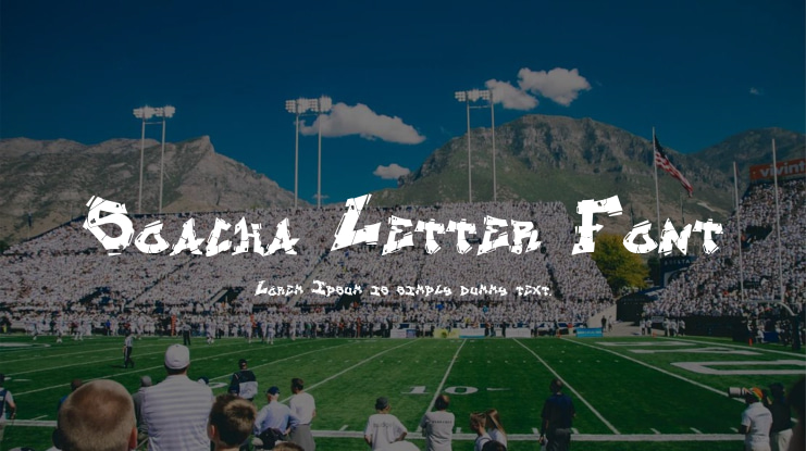 Soacha Letter Font